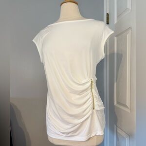 IMAN Sleeveless Ruched Blouse